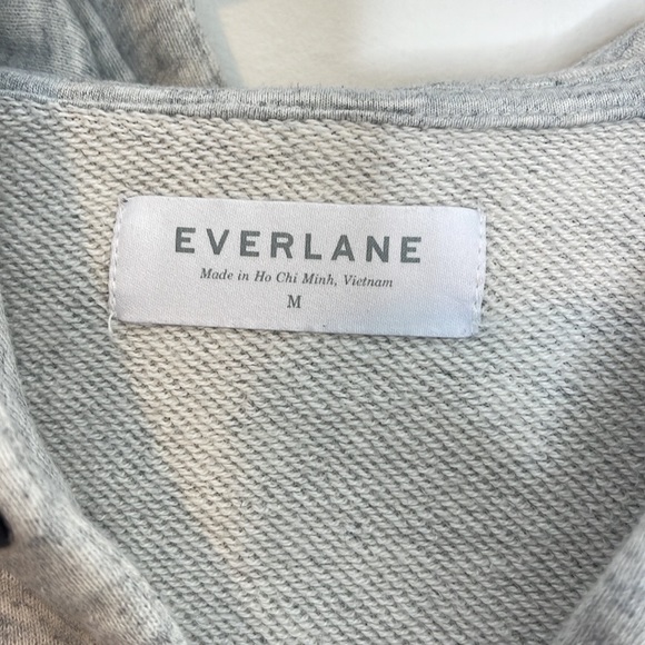 Everlane The Classic French Terry Zip Hoodie Sweater Size Medium - Picture 2 of 4